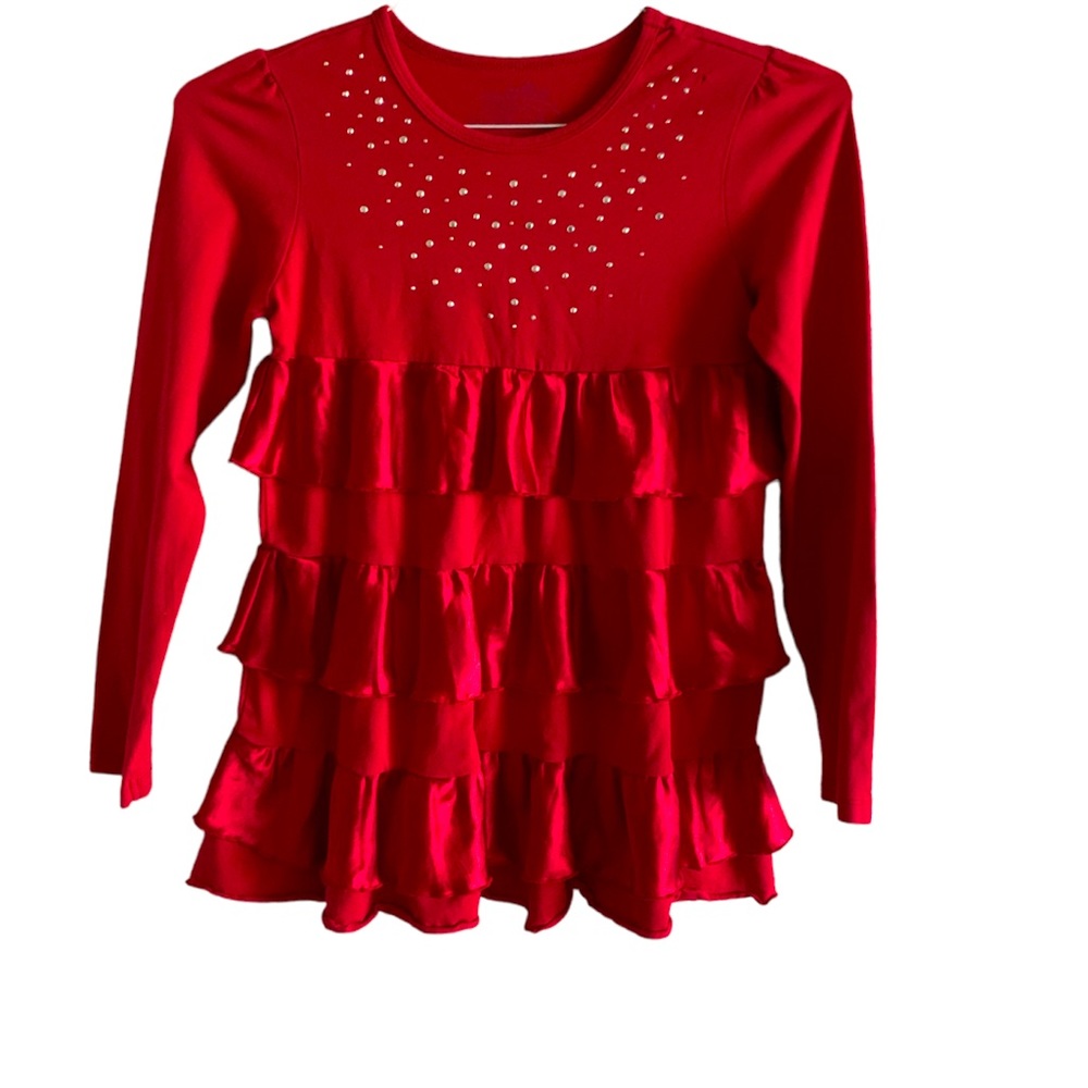 Rhinstone embellished tiered tunic